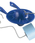 Blue GP85160 Flapper With Float 2 Inch Toilet Flapper Replacement For 1.6 GPF Two Piece Toilets, blue flapper with chain