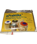 aPraktika vacuum valve set, transparent plastic, 5-pack for food storage jars