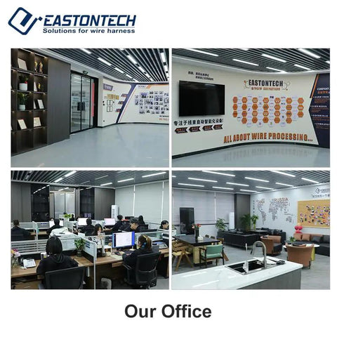 Office space of Eastontech showing modern design, workstations, and collaborative areas for wire harness solutions.