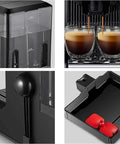 Compact Latte Machine With 20 Bar Espresso Semi Automatic Milk Frother Steam Wand 1250W High Power Removable Parts details