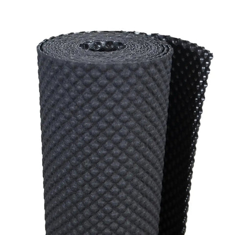 Premium Underlayment Roll With Heavy Duty Moisture Barrier For Engineered Hardwood Laminate And Vinyl Plank Floors Supporting 5MM Or Thicker Click Lock Systems No Sweat Setup Delivers Top Shelf Durability rolled up and textured surface