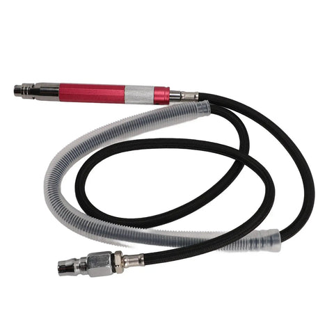 Pro Grade Pneumatic Air Pencil Die Grinder With High Speed M3 Collet Ultra Slim pen style, flexible hose for precision use.