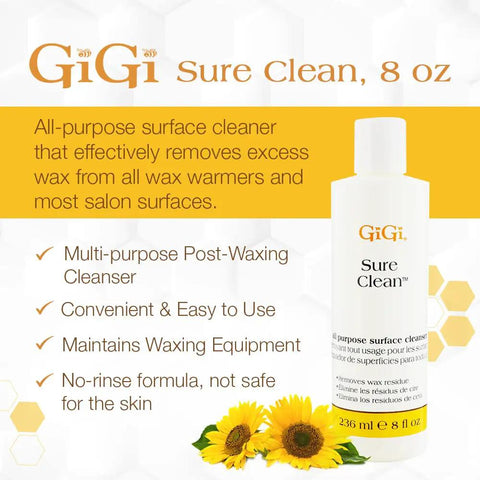 Wax Residue Remover For All Surfaces Pro Grade Cleaner To Quickly Knock Out Excess Wax From Wax Stations, Tools, And Warmers, Safe For Salon Use, 8 Fl Oz bottle
