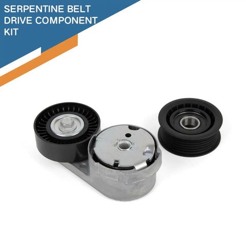 Beefed Up Serpentine Belt Tensioner Pulley Kit With Idler For Dodge Grand Caravan Charger Durango Ram 1500 2500 3500 Chrysler 200 300