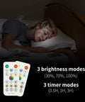 Child sleeping with remote for LED Spotlight Battery Operated Light With Remote Control Dimmable Mini Accent Lighting Dope Warm White