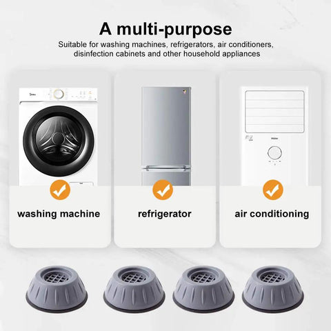Anti Vibration Pads For Washing Machine And Dryer Feet Beefed Up Shock Absorbing And Noise Reducing Stabilizers Non Slip Rubber Feet
