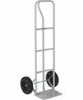 Heavy Duty Steel Hand Truck With 600 Pound Capacity And 10 Inch Flat Free Tires, P Style Handle, 14 Inch Wide Toe Plate, Red Metallic Finish For Easy Moving Heavy Loads