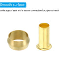 Brass Compression Ferrules Kit For Three Eighths Inch OD Hose Go To Fittings For Air Water Gas Lines 20 Pack Brass Sleeves And Inserts