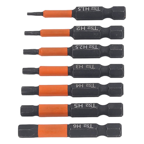 Must Have 7-Piece S2 Alloy Steel Hex Drive Bit Set For Impact Drivers And Electric Drills With Magnetic Tips, Heat Treated Wear Resistant Bits Designed To Stop Breakage And Handle Heavy Duty Work Today, seven hex bits
