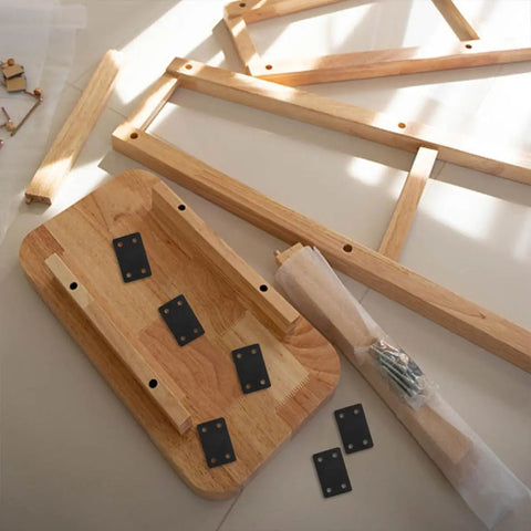 Six Pack Stainless Steel Flat Furniture Joining Plates For Easy Wood Repair And Assembly Durable Mending Plates With Stable Support