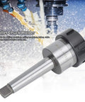 CNC Milling Tool Holder With MTA2 Shank And ER32 Collet Chuck, high-speed steel, shown in machining environment