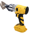 Banapoy Cordless Electric Metal Shears For 18V Battery Brushless Motor With 400Nm Torque showing angled blade and ergonomic handle.