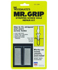 Mr Grip Screw Hole Repair Kit For Quick Fixes In Wood, Walls And Furniture, Steel Construction, Repairs Stripped Screw Holes
