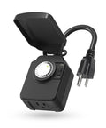 24 Hour Heavy Duty Mechanical Outdoor Timer Outlet With 30 Minute Intervals Waterproof Outdoor Plug For Christmas Lights