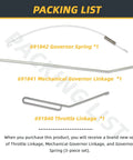 Throttle Linkage And Mechanical Governor Linkage And Governor Spring 3 Piece Set For Briggs And Stratton Engine Control Assemblies 691840 691841 691842 31P777 0299 E1 Replacement Kit