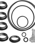 All In One Sand Filter Pump Seal Kit With Gasket Set Air Release Valve And O Rings For Intex Sand Filter Pumps Replacement Parts Kit For Quick No Fuss Repairs Durable Black: black o-rings and vent valve set