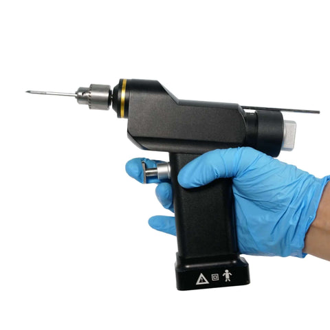 Top Shelf Electric Cannulated Drill For Veterinary Bone Surgery featuring a handheld design with a precise drill bit.