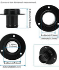 Dimensions and details of Remote Fuel Tank Filler Neck Straight With Billet Aluminum Gas Cap And Weld On Steel Bracket