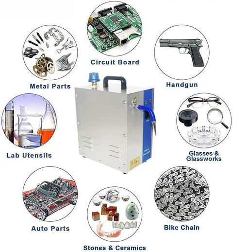 Hardcore Jewelry Steam Cleaner Machine To Kick Some Serious Grime And Make Gold Silver Rings Watches And Dentures Gleam Like New Without Any Sweat Or Hassle Ever Again with various cleaning items