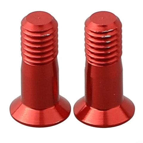 M5 Rear Derailleur Guide Wheel Screw Set In Lightweight Aluminum Alloy With Thread Locking Glue For Easy Diy Bike Repairs And Maintenance, 14.2 mm Tension Bolts, Red, 2 Pack