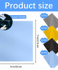 Amazon 80-pack microfiber cleaning cloths for glasses, multicolor (gray, yellow, black, blue), 6x7 inches