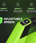 Cordless Leaf Blower With Dual 5.2Ah Batteries And Charger featuring 3 speed modes for versatile cleaning, close-up of control panel