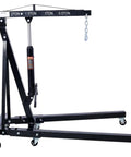 No Sweat Heavy Duty Hydraulic Engine Hoist 2 Ton Folding Cherry Picker Shop Crane with six durable caster wheels.