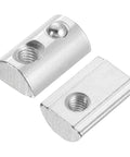 M6 Roll In T Nut For Aluminum Extrusion 4545 Series With 10mm Groove Depth Spring Ball Lock Nut Pack Of 25 Close-up
