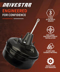 Tough As Nails Power Brake Booster Direct Bolt On Swap For Ford F150 F250 Expedition Navigator 1997 To 2004, showing vacuum booster design.
