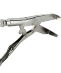 Heavy Duty Motorcycle Clutch Holding Tool With Hella Wide Adjustable Jaws For Square Tooth Hubs And Flywheels Hardened Carbon Steel Spanner in close-up.