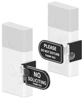 Acrylic Do Not Disturb Doorbell Sign No Soliciting For Front Door Fits Any Doorbell Easy Install Pack Of 2 on doorbells