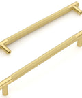10 Pack Dark Champagne Bronze Cabinet Pulls 10 Inch Center To Center Kitchen Cabinet Handles in sleek metal finish, angled view