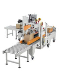 Workhorse High Speed Automatic Case Sealer With Box Sealer Tape Dispenser Heavy Duty Carton Sealing Machine For Warehouse And Shipping Fully Automatic Packaging System Customizable Sealing Solution, roller conveyor
