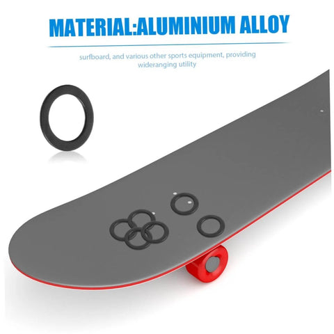 100 Pcs Skateboard Bearing Washers And Hardware Kit For Trucks And Longboards, aluminum alloy washers on skateboard surface