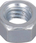 Hex Head Sleeve Anchor Three Eighths Inch By Three Inch Concrete Brick Block Expansion Anchors Steel Zinc Plated For Secure Mounting Of Fixtures Pre Drilling Required Ideal For Masonry And Concrete Surfaces Durable Construction And Reliable Hold 20 Pack close-up view of steel hex nut