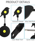 Two Pack Steel Spinning Targets Auto Reset For BB Guns And Air Rifles With Bird Silhouettes And High Visibility Bullseyes Image