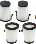 4 Pack HEPA Vacuum Filters For Milwaukee M12 0850-20 Cordless Vacuum Replacement For Part 49-90-1950 Includes 4 HEPA Filters And 1 Brush