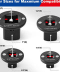 Four Different Low Profile Socket Adapters for Impact Wrenches and Electric Ratchets, Converts 3/8 to 1/2, 1/4 to 3/8, 3/4 to 1, and 1/2 to 3/4 Inch