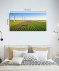 Large 20x40 Canvas Wall Art Sprayer Field With Tulips In Spring Farm Landscape For Living Room Bedroom Kitchen Bathroom And Office Decor Insta Worthy Framed Canvas On Wood Frame