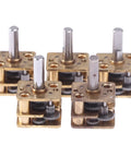 Five All Metal N20 Gearbox Reduction Kit 210 To 1 DIY Speed Box Reducer Gearhead N20 Reduction Gearbox 5 Pack Low Noise 9.3mm Shaft