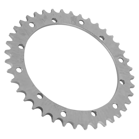 Red Drive Chain And Sprockets Kit For Yamaha Warrior 350 YFM350X 1989 2004, silver sprocket part, durable performance