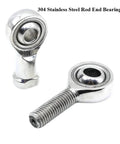 Built Tough 304 Stainless Steel Rod End Bearings For Real Smooth Linkage Motion Hella Durable Precision Threads, side view.