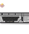 Hella Smooth Silent Mechanical Gaming Keyboard With Rotary Knob, hot-swappable switches and black-white key design.