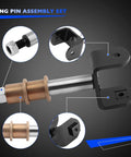 Front End King Pins Repair Kit For 2003.5 Up Precedent Gas And Electric Golf Carts Rebuild Kit with bushings and lock nuts