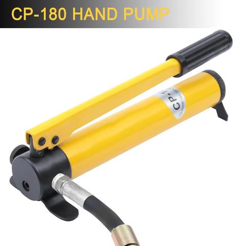 Heavy Duty 10 Ton Hydraulic Jack Porta Power Ram Kit Paired With Cp 180 Manual Pump For Easy No Sweat Lifting Two Inch Stroke Industrial Mini Cylinder Built Like A Tank And Leak Free