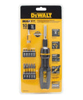 Max Fit TR Multi-Bit SD Screwdriver Bit Set For Quick Change Home And Pro Jobs in packaging with magnetic bits visible.