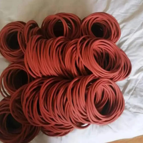 Pro Grade Heavy Duty Silicone O Ring Seal 7.28 Inch Outer Diameter 7.0 Inch Inner Diameter 0.14 Inch Cross Section VMQ Red Gasket