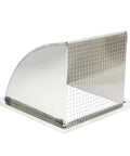 Heavy Duty 8 Inch Stainless Steel Exhaust Vent Cap For Outdoor Wall With Mesh Screen 304 Stainless Steel Construction