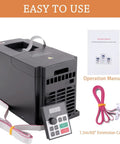 2.2kW 380V VFD Inverter Drive For Single To 3 Phase CNC Spindle Motor, 0 To 2000 Hz PWM Control with manual and cable