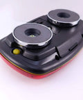 Back view of Lite It Red LED Trailer Light With Magnetic Mount Battery Powered Wireless Tail Light For Trailers Ultra Low Profile Heavy Duty Magnets Two Modes Flash Or Steady